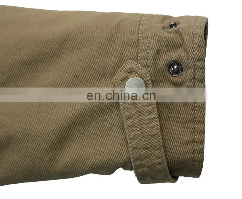 high quality cotton parka with Detachable hood mens parka jacket