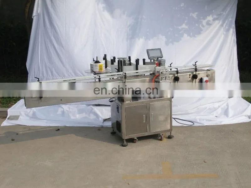 HIG Omron detect eye automatic round bottle sticker labeling machine with fix-point function