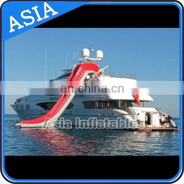 High Quality Crazy Inflatable Yacht Boat Slide/Customized Inflatables Slide for Yacht