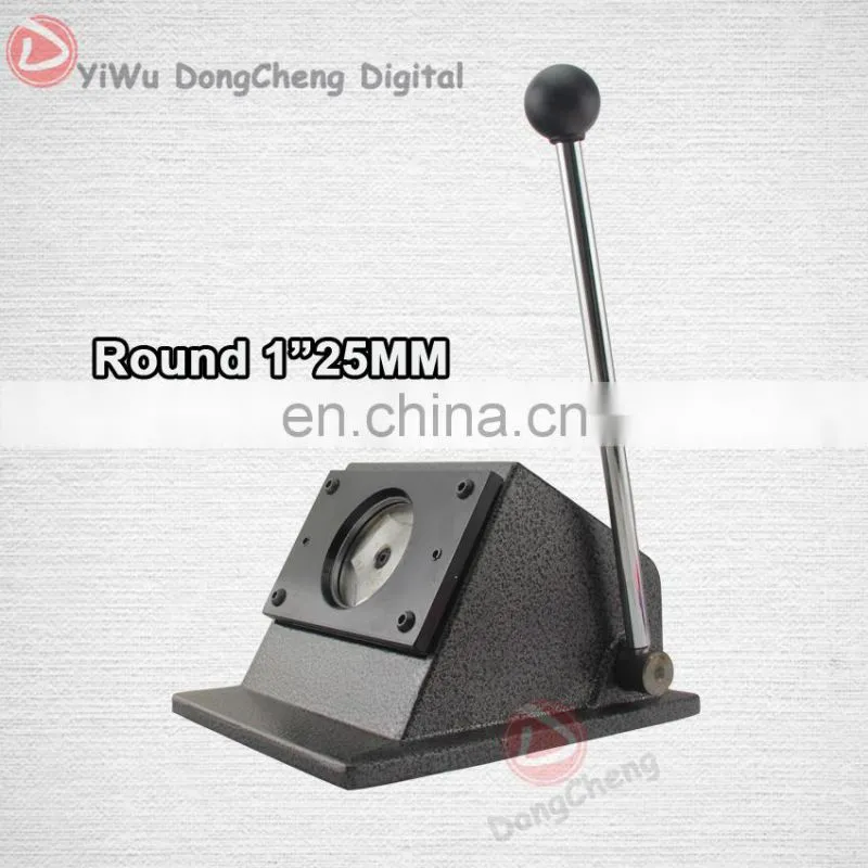 round paper cutter of 25mm badge paper cutting machine DCQD-25