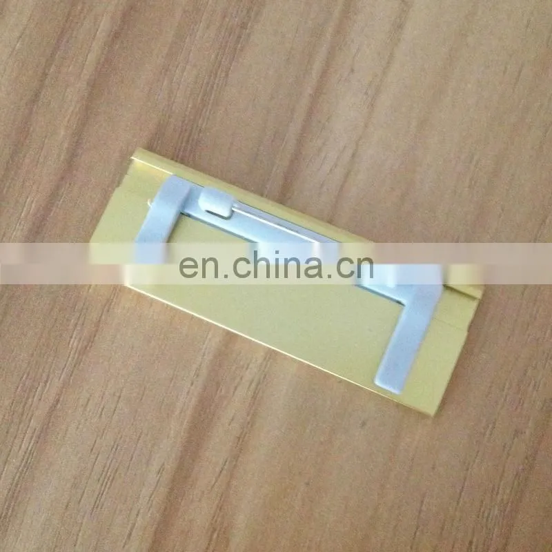 laser logo metal lapel pin name tag with safety pin