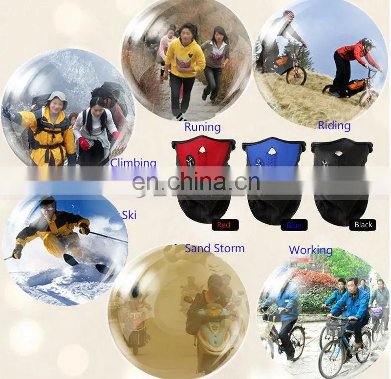 Black/Red/Blue Colored Ski Masks for Winter Climbing Riding