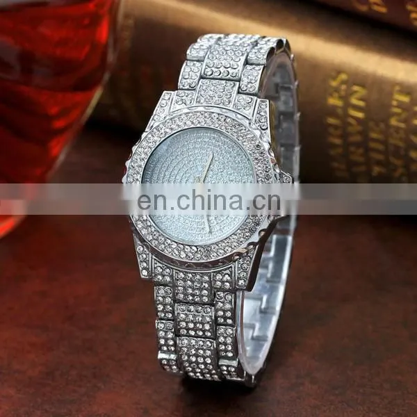 New arrival hot sale women watch crystal gold watch luxury watch