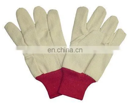 high quality kid's white cotton lycra gloves