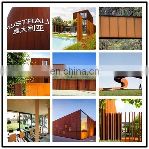 Hot rolled Corten Steel cladding Weathering Steel
