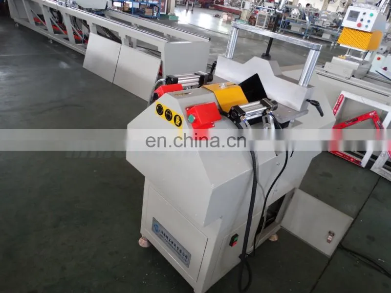 Upvc v cutting machine with model SJV-60 for upvc door window making