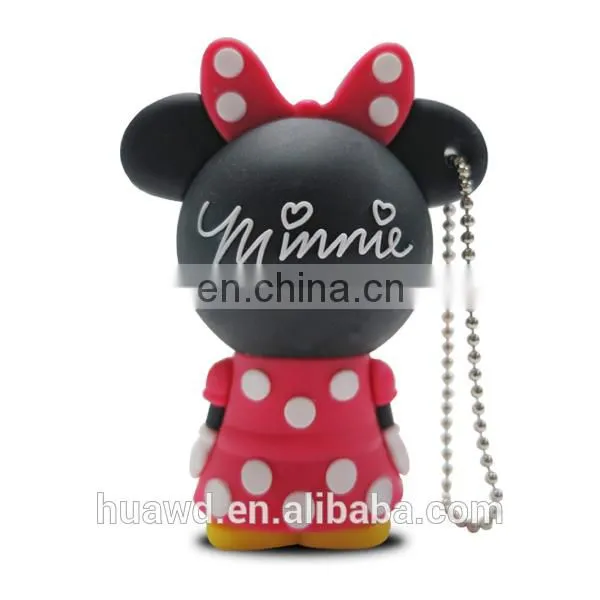 Wholesale PVC material Cartoon anime character custom usb flash drive