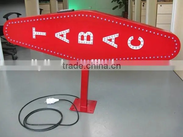 Manufacturer remote control led tobaccao sign double sides for sale