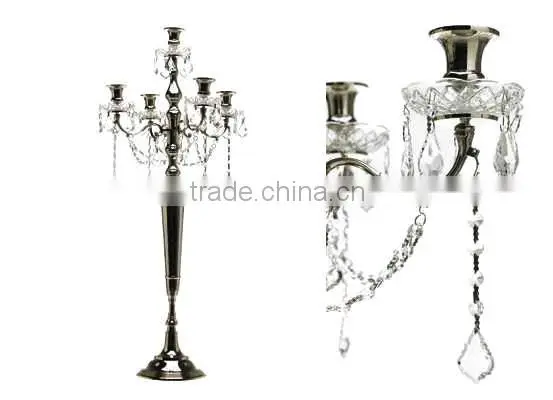 Crystal Hurricane Candelabra, Crystal Hurricane Candle Holder