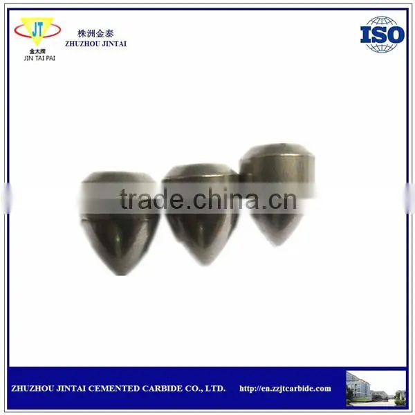 Grinding tungsten carbide button bits for mining tool