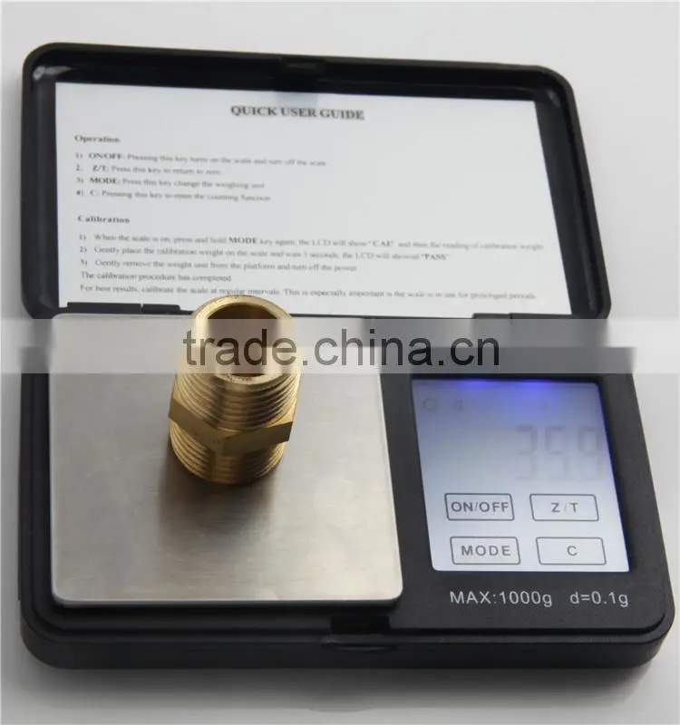 G1/2 male copper thread connector brass pipe fittings