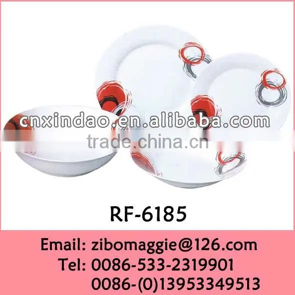 20pcs Round Porcelain Dinner Set with Custom Design for Porcelain Children Dinnerware