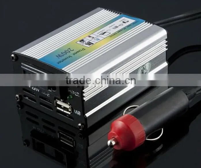 12V DC to AC 220V car power inverter converter 200w