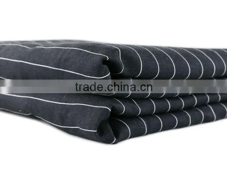 yarn dyed linen cotton stripe fabric for ladies blouse & pants