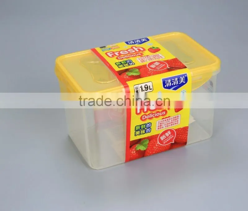 Hot Selling airtight Square Plastic Microwave Food Storage container Lunch Box