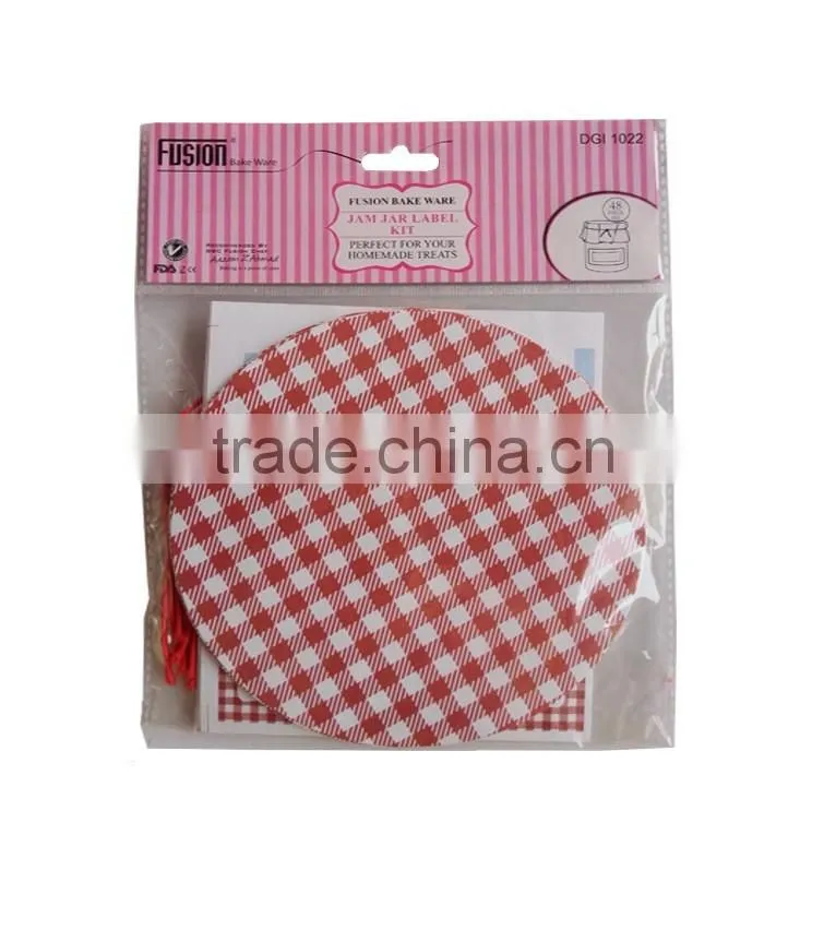 Wholesale high quality jam jar label kit