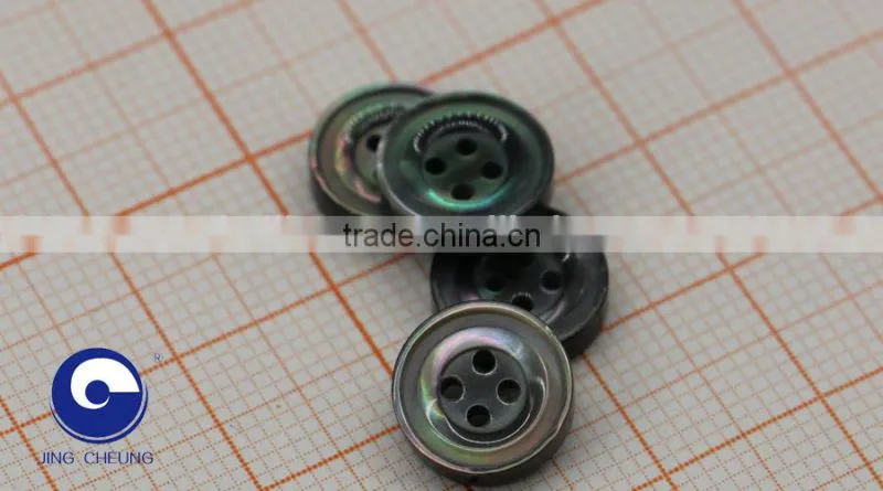 OEM black mother of pearl sea shell button