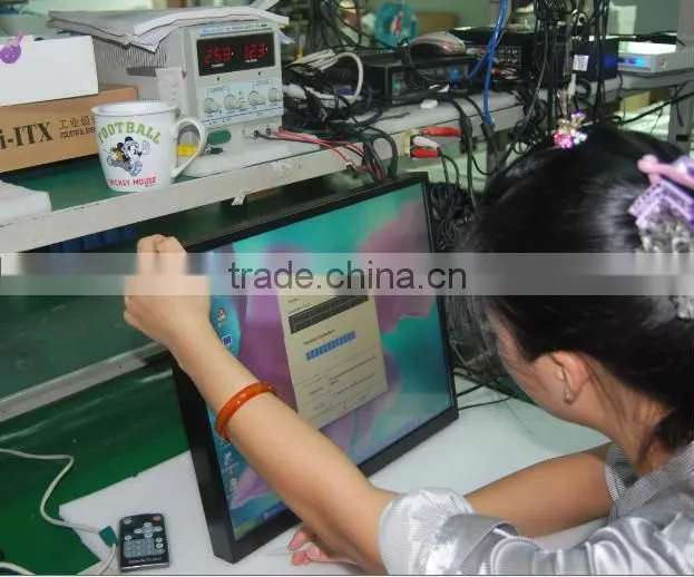 19" aluminium housing touch monitor with TFT LCD panel