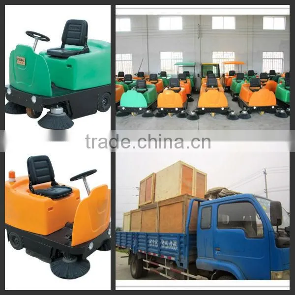 Electric driving industrial road cleaner