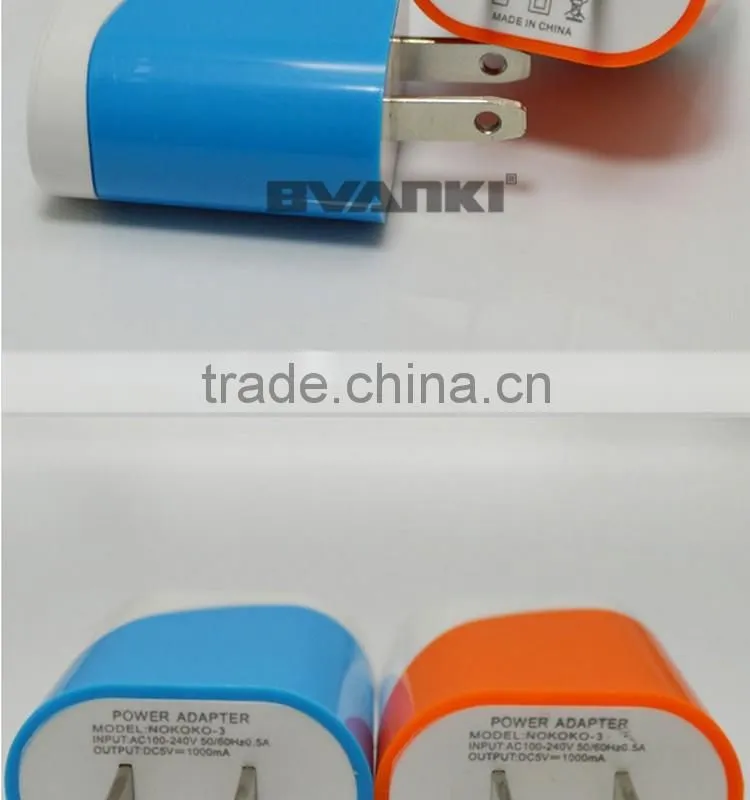 2016 hot new arrivals factory sale New Arrival USB Power Adapter 1A Quick Charger USB Travel Charger fast shipping