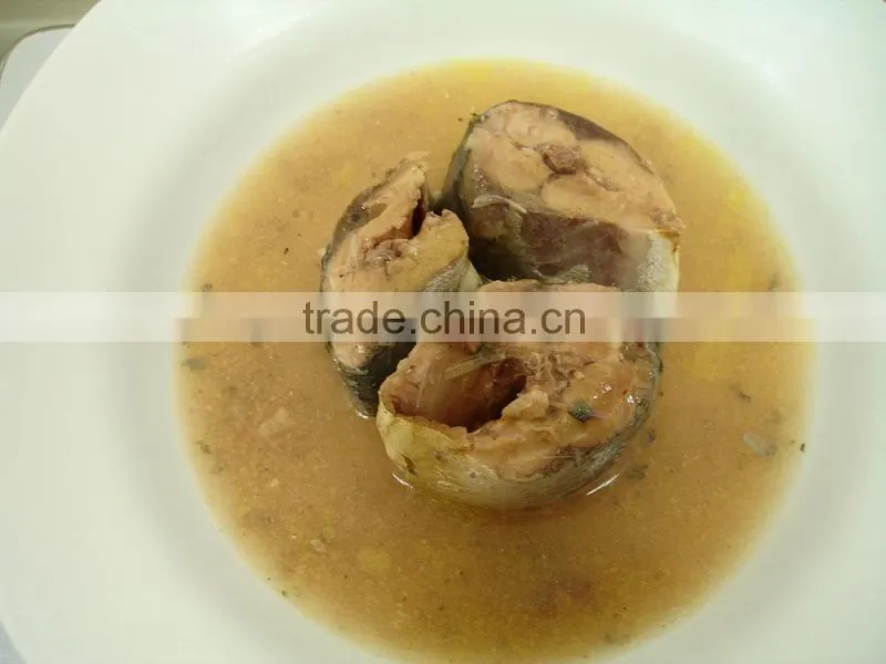 Canned Mackerel fish in Brine/Boiled Water (Saba)