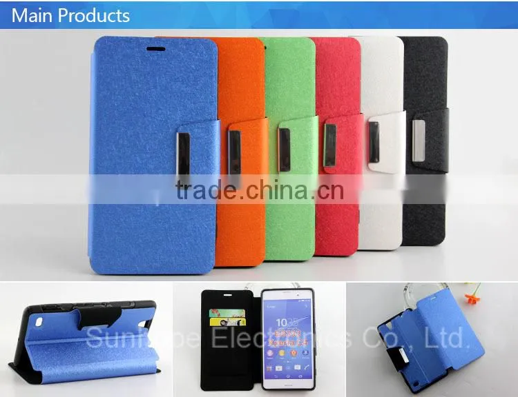 New released leather phone case for Sony Xperia C4 case