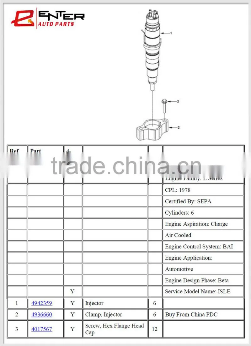 0445 120 122 high copy replace fuel injector