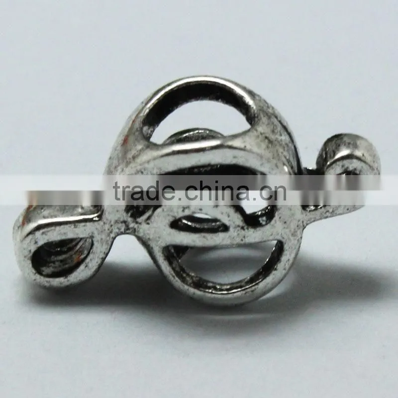 Lead Free Nickle Free Music Symbol Zinc Alloy Beads fit Pandorar Bracelets and Necklace