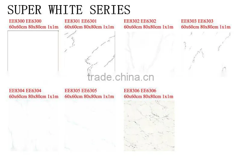 Special price for super white polished porcelain tile