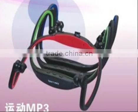 Fashionable unique design headset sport digital mp3 player