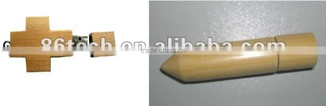 cute design wooden fork usb flash drive