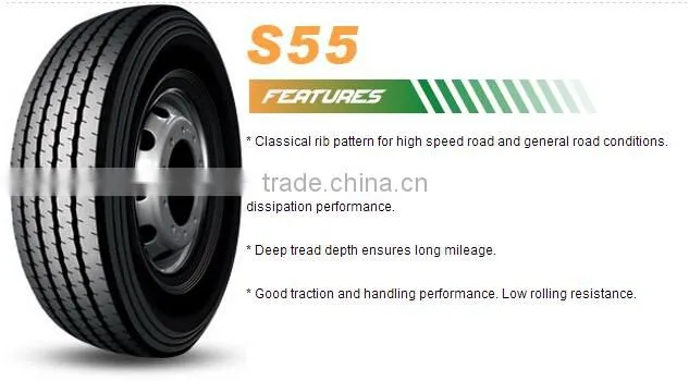 Unique design S55 Long haul TBR truck tyre prices