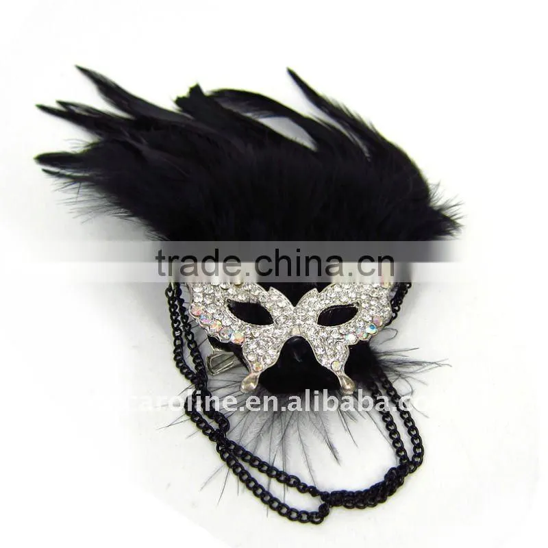 2012 New Design Vintage Party Feather Brooch Pin