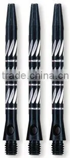 L Size Black Aluminum Carved Dart Stems