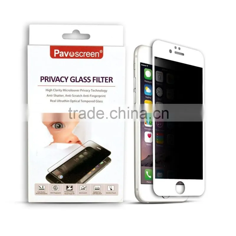 Pavoscreen Best 9H 2.5D all coated privacy screen protector for iphone mobile ,New Hot Products China Wholesale