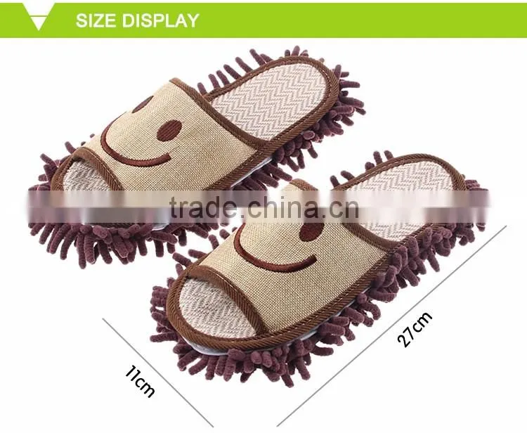 Microfiber Mop Slipper Customized Washable Cleaning Indoor Slippers