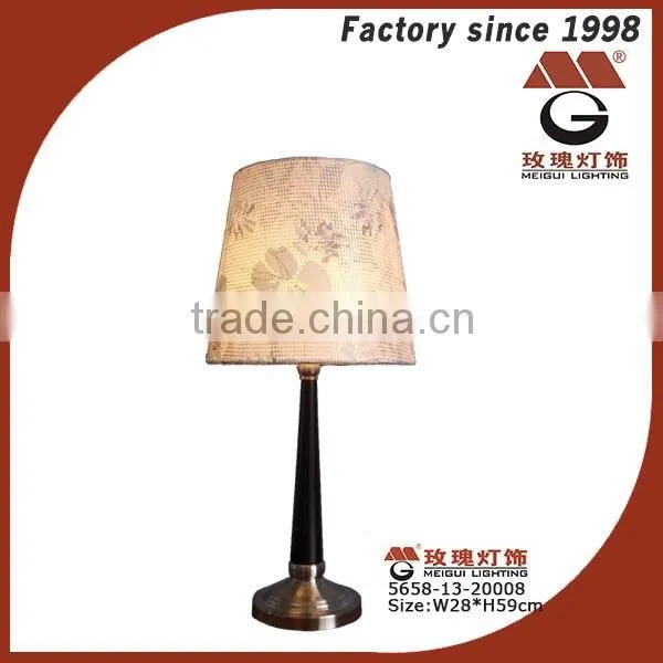 wood hotel floor lamps with outlets on metal base