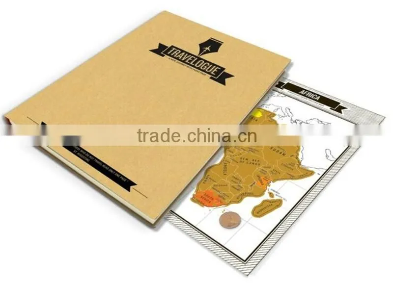 CT-595 The new travel journal map including eight tourism map paper TRAVELOGUE Tour player map