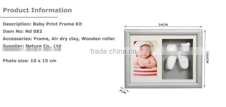 Wholesale personalised baby gifts baby foot casting kit