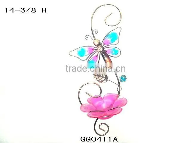 Glass Bird feeder tree hanger tray bird feeders
