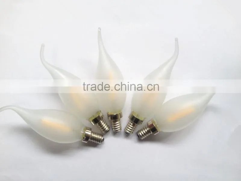 E14 led candle filament bulb lights dinner