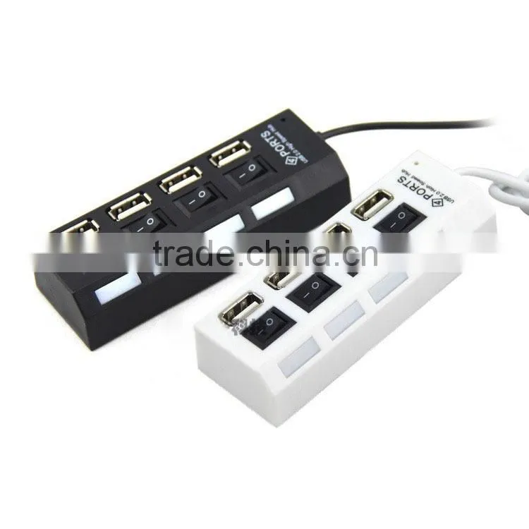 4 Port Usb Hub 2.0 Hi-speed 480MBPS Support 500GB HDD