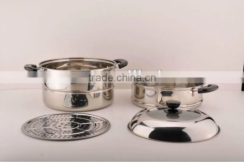 New arrival Stainless Steel Induction steam cooking pot steamer