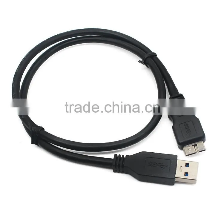 Black micro USB3.0 AM to BM cable