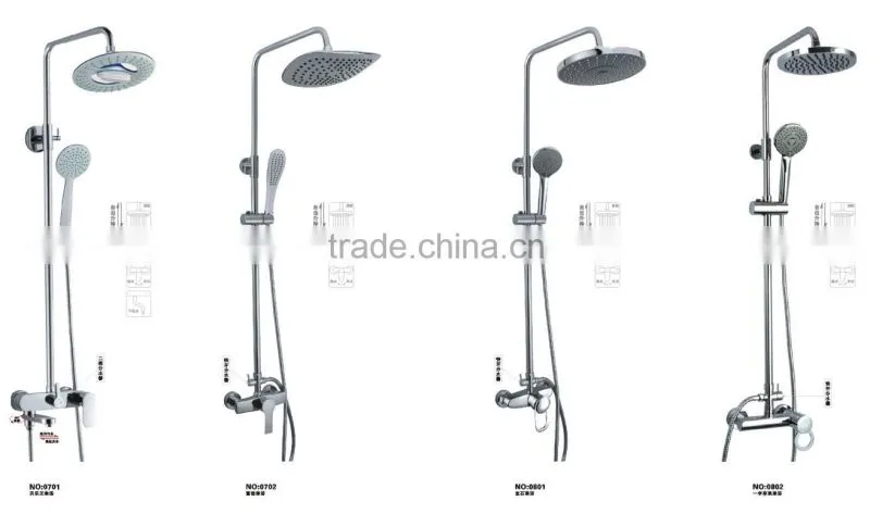Led shower heads set shower mixer waterfall shower shampoing corner bath shower sets cixi ningbo bath shower sets