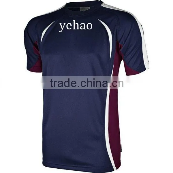 hot custom club short sleeve soccer jersey with name