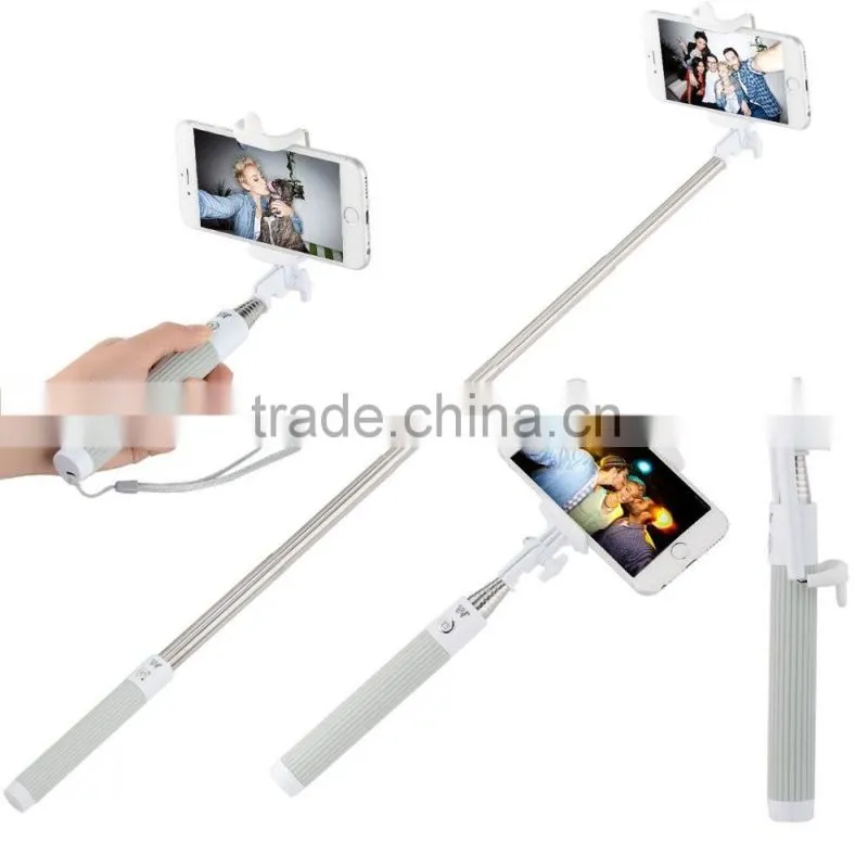 2015 newest design good quality extendable mini monopod foldable selfie stick with trade assurance