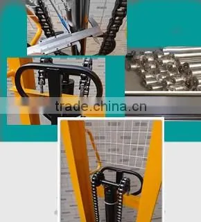 350kg manufacturer price Hydraulic oil drum hand lift stacker