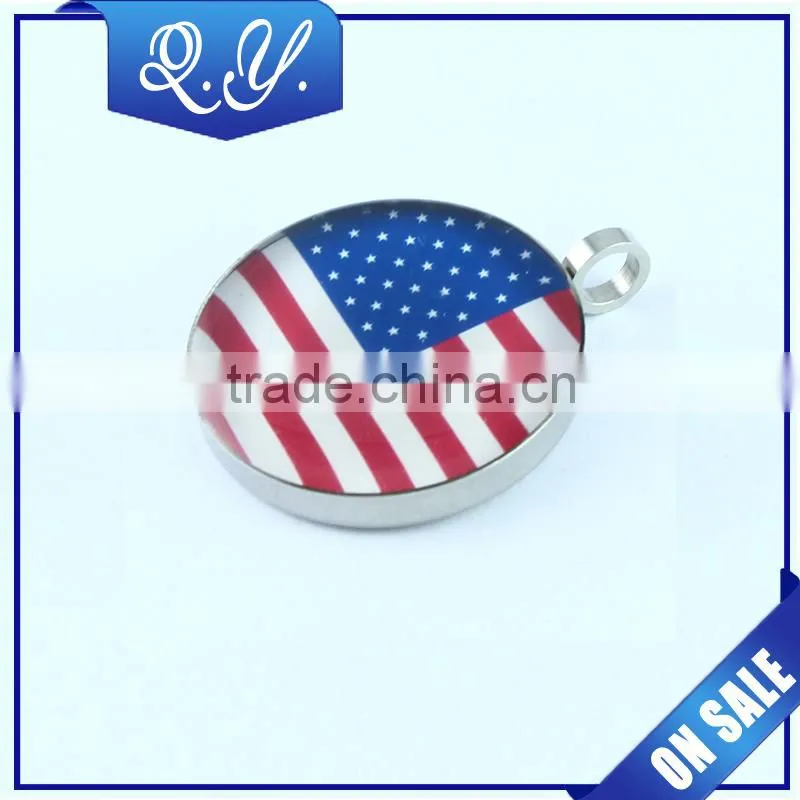 Fashion Custom Pendant Jewelry American Flag Design Pendant Jewelry