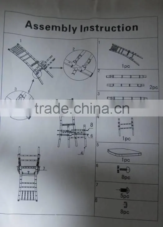 Transparent Chiavari Chair with movable cushion